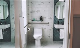 Newly Renovated Premium Accessible Bathroom